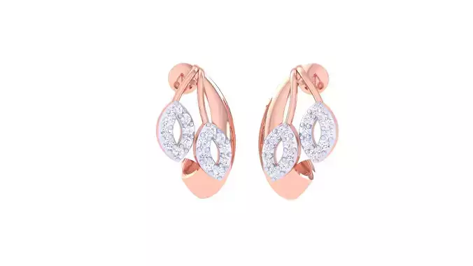 Women Earring 3dm STL OBJ FBX Renders Details