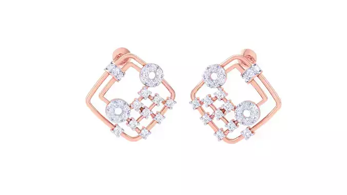 Women Earring 3dm STL OBJ FBX Renders Details