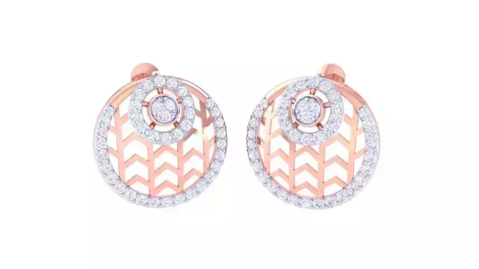 Women Earring 3dm STL OBJ FBX Renders Details