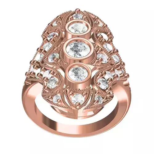 Beautiful Diamond Cocktail Ring