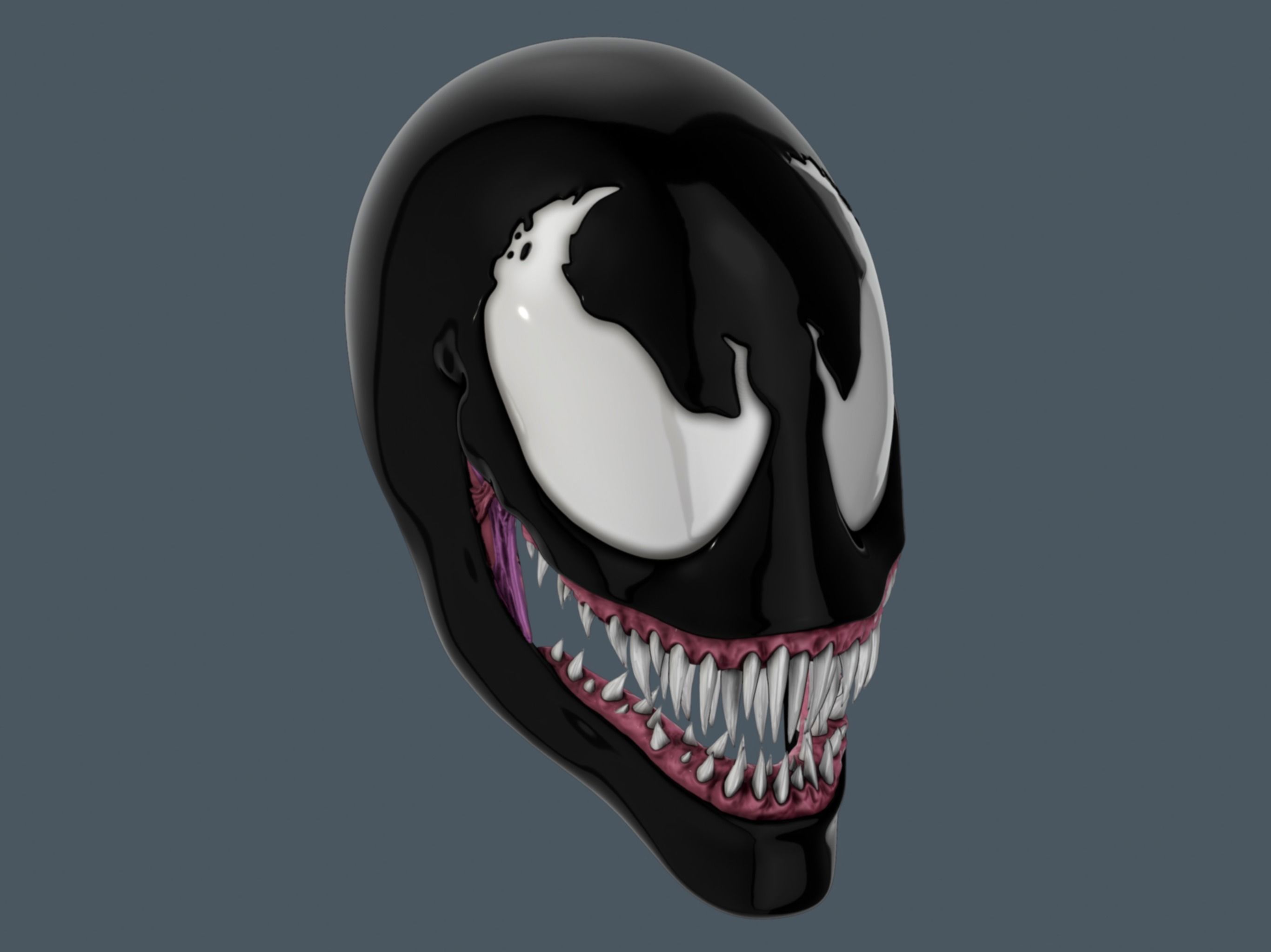 Venom Lethal Protector Mask Halloween Scary Horror Cosplay  3D print model_3