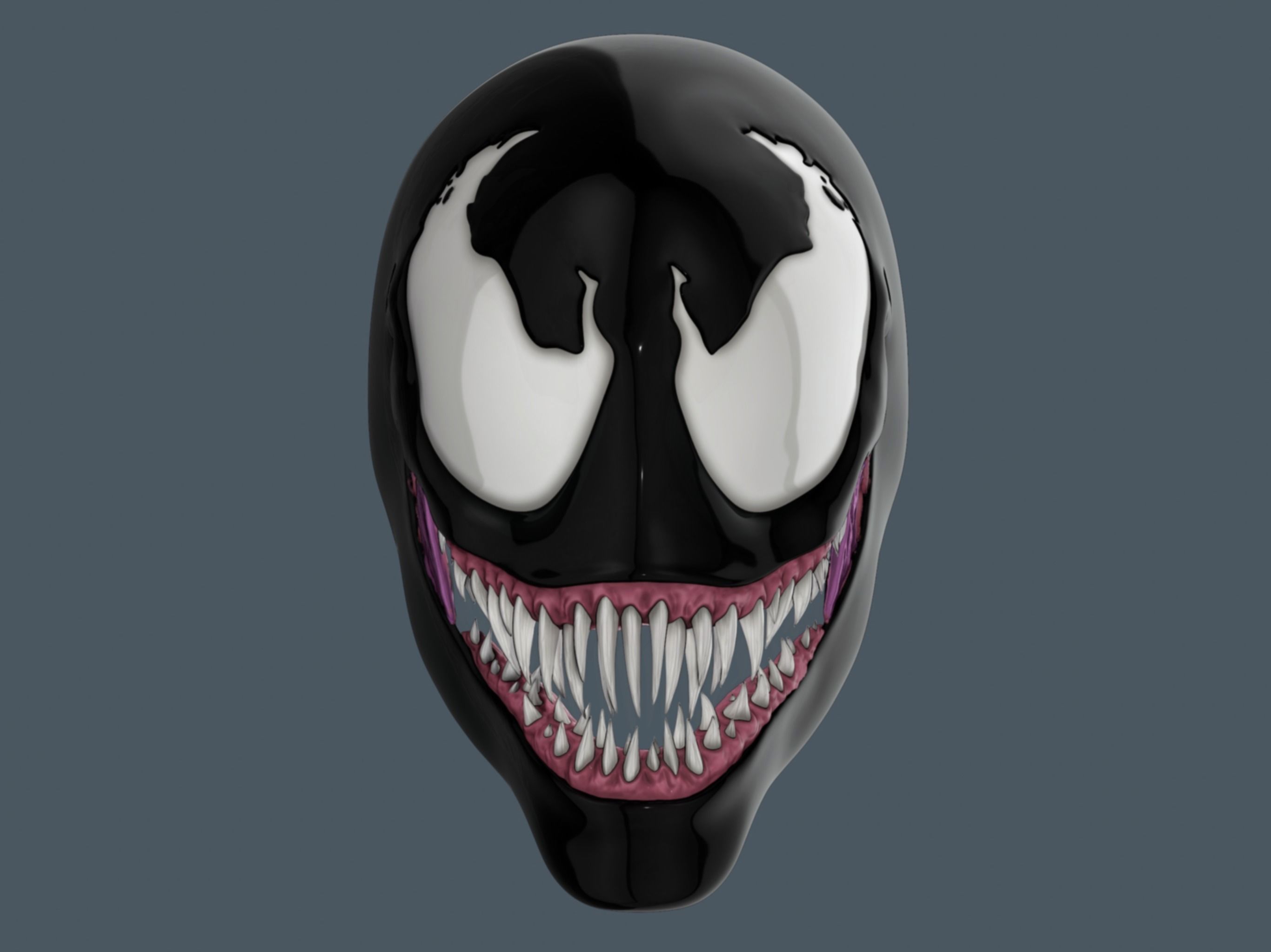 Venom Lethal Protector Mask Halloween Scary Horror Cosplay  3D print model_4