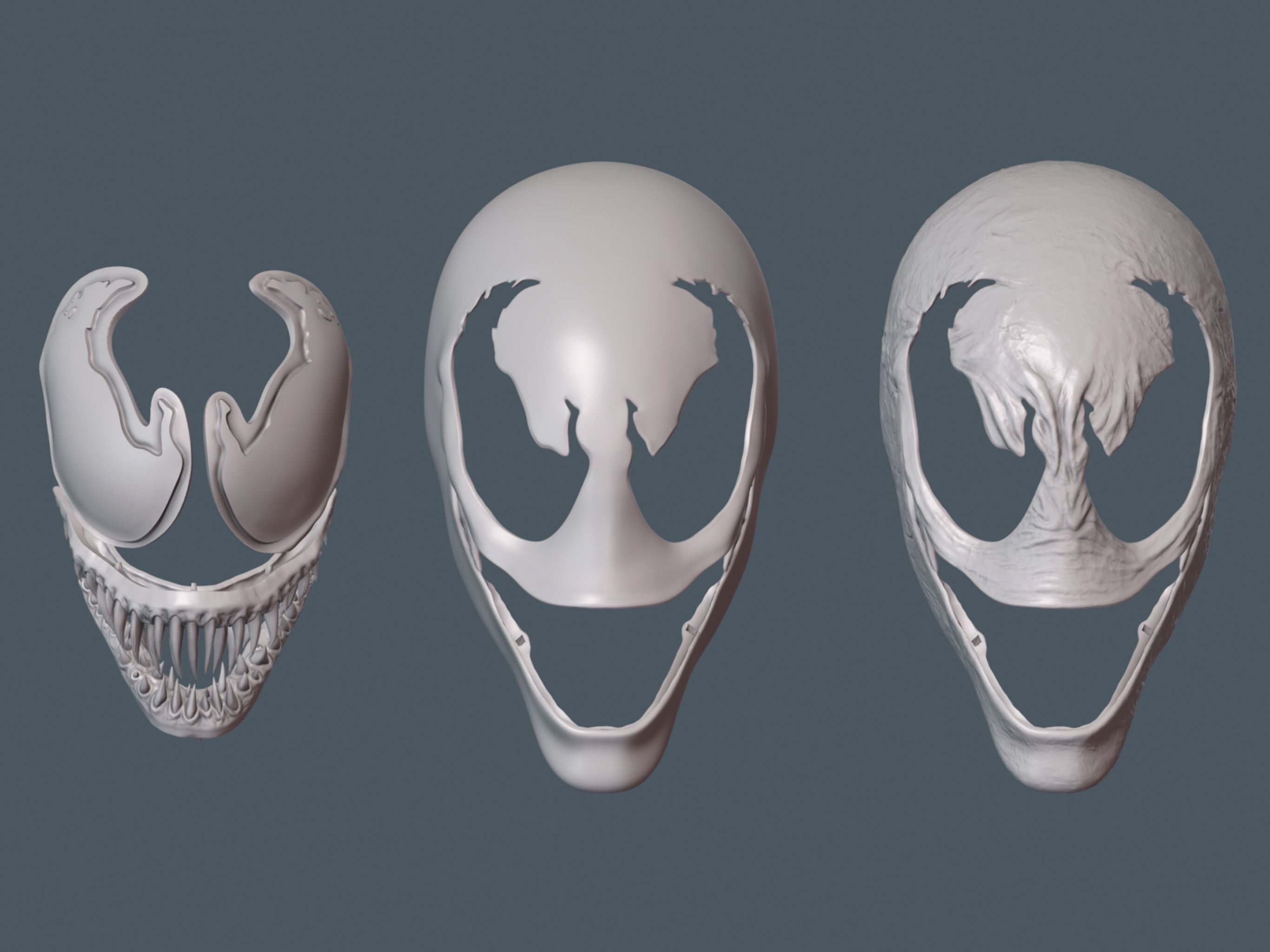 Venom Lethal Protector Mask Halloween Scary Horror Cosplay  3D print model_8