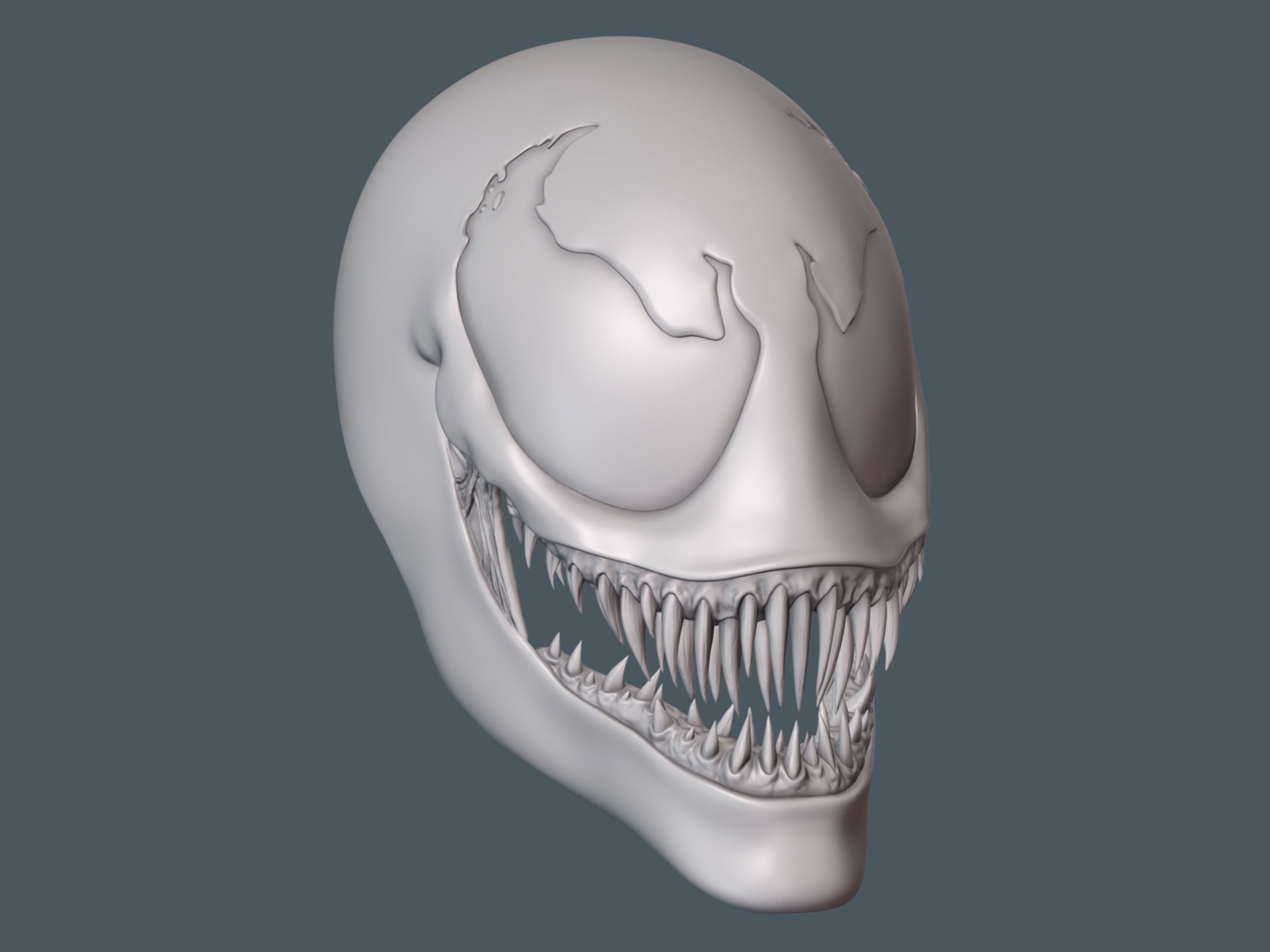 Venom Lethal Protector Mask Halloween Scary Horror Cosplay  3D print model_13