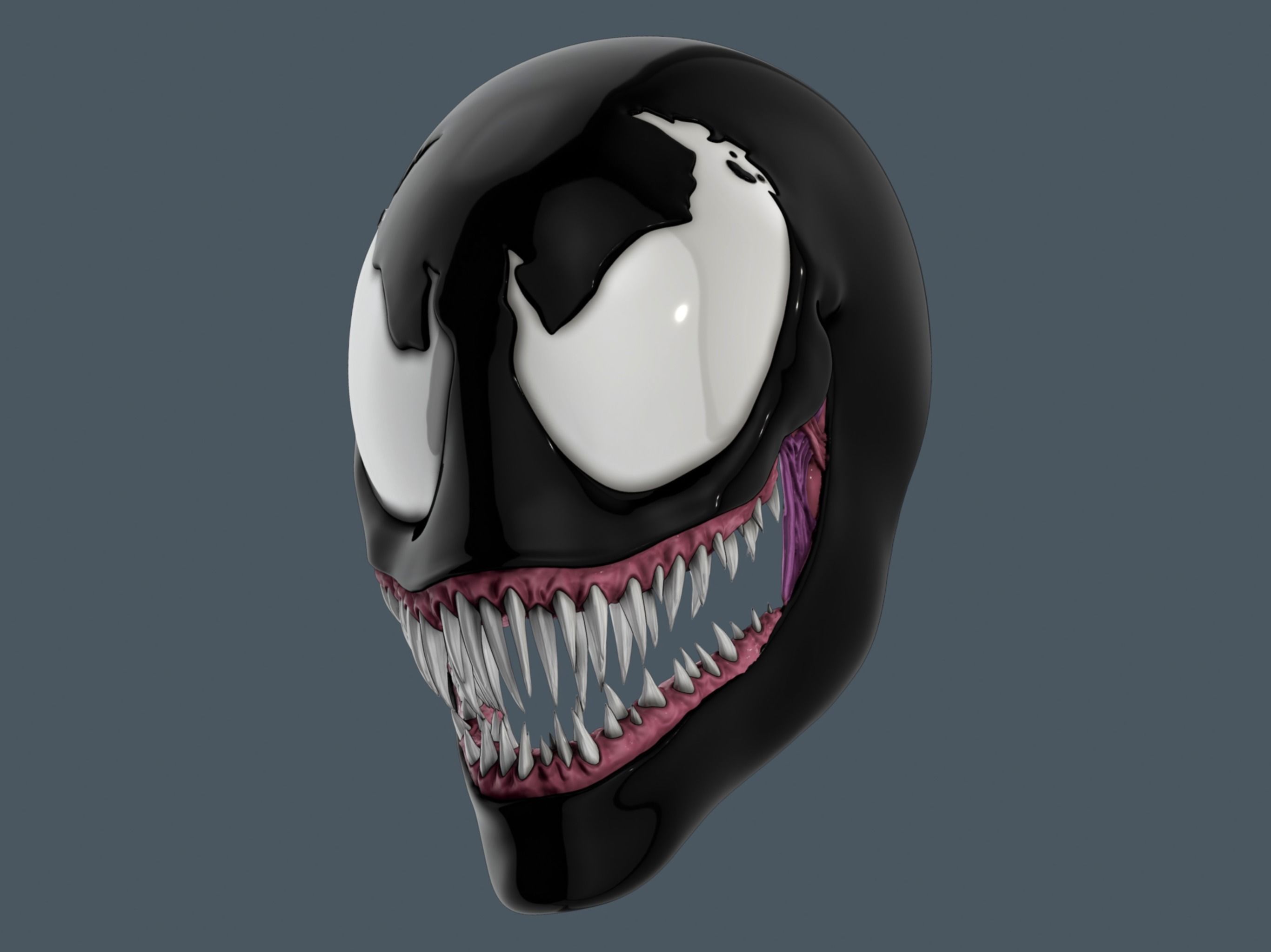 Venom Lethal Protector Mask Halloween Scary Horror Cosplay  3D print model_2