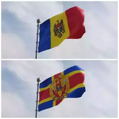 Animated Moldova Flags