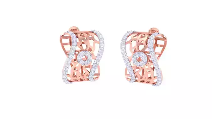 Women Earring 3dm STL OBJ FBX Renders Details