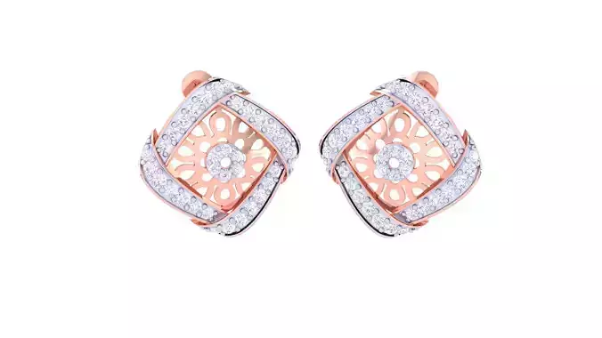 Women Earring 3dm STL OBJ FBX Renders Details