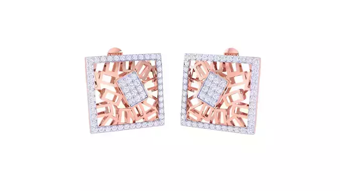 Women Earring 3dm STL OBJ FBX Renders Details