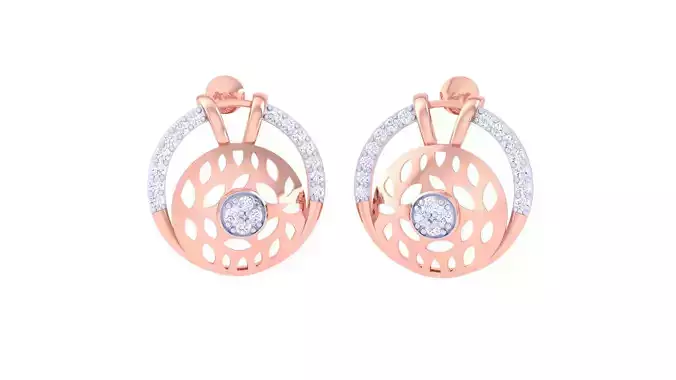 Women Earring 3dm STL OBJ FBX Renders Details