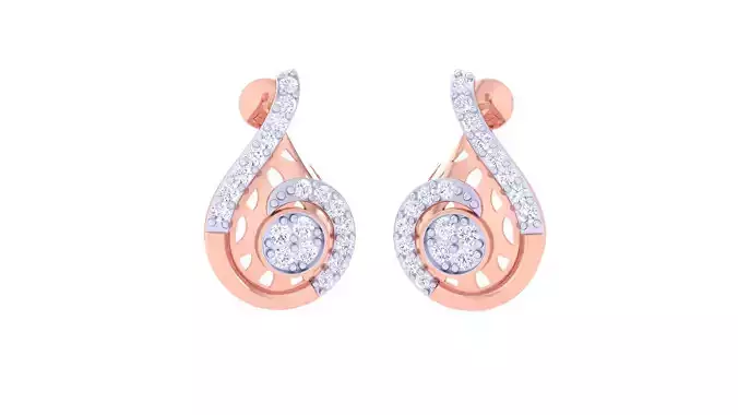 Women Earring 3dm STL OBJ FBX Renders Details