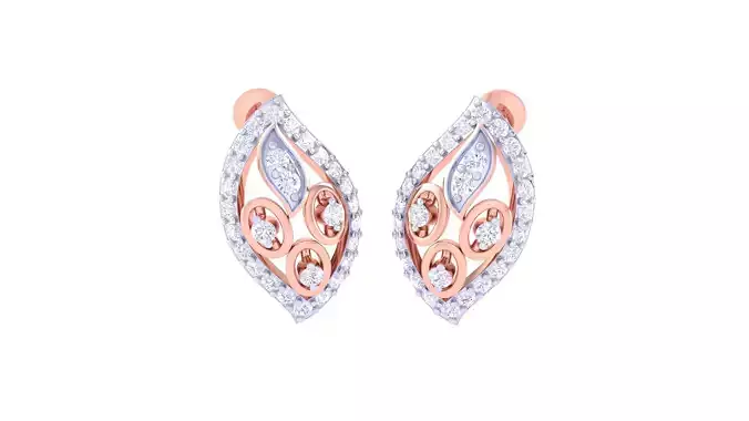 Women Earring 3dm STL OBJ FBX Renders Details