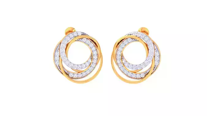 Women Earring 3dm STL OBJ FBX Renders Details