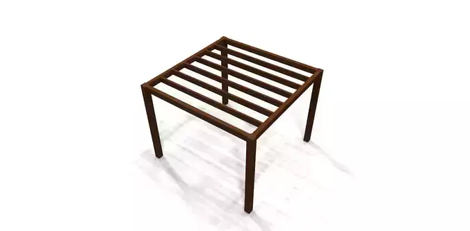 Pergola wooden stool