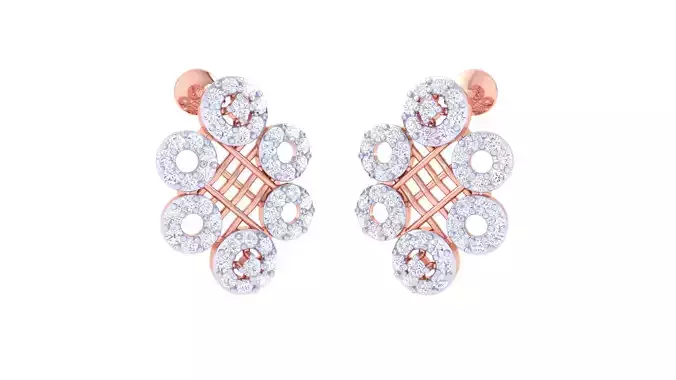 Women Earring 3dm STL OBJ FBX Renders Details