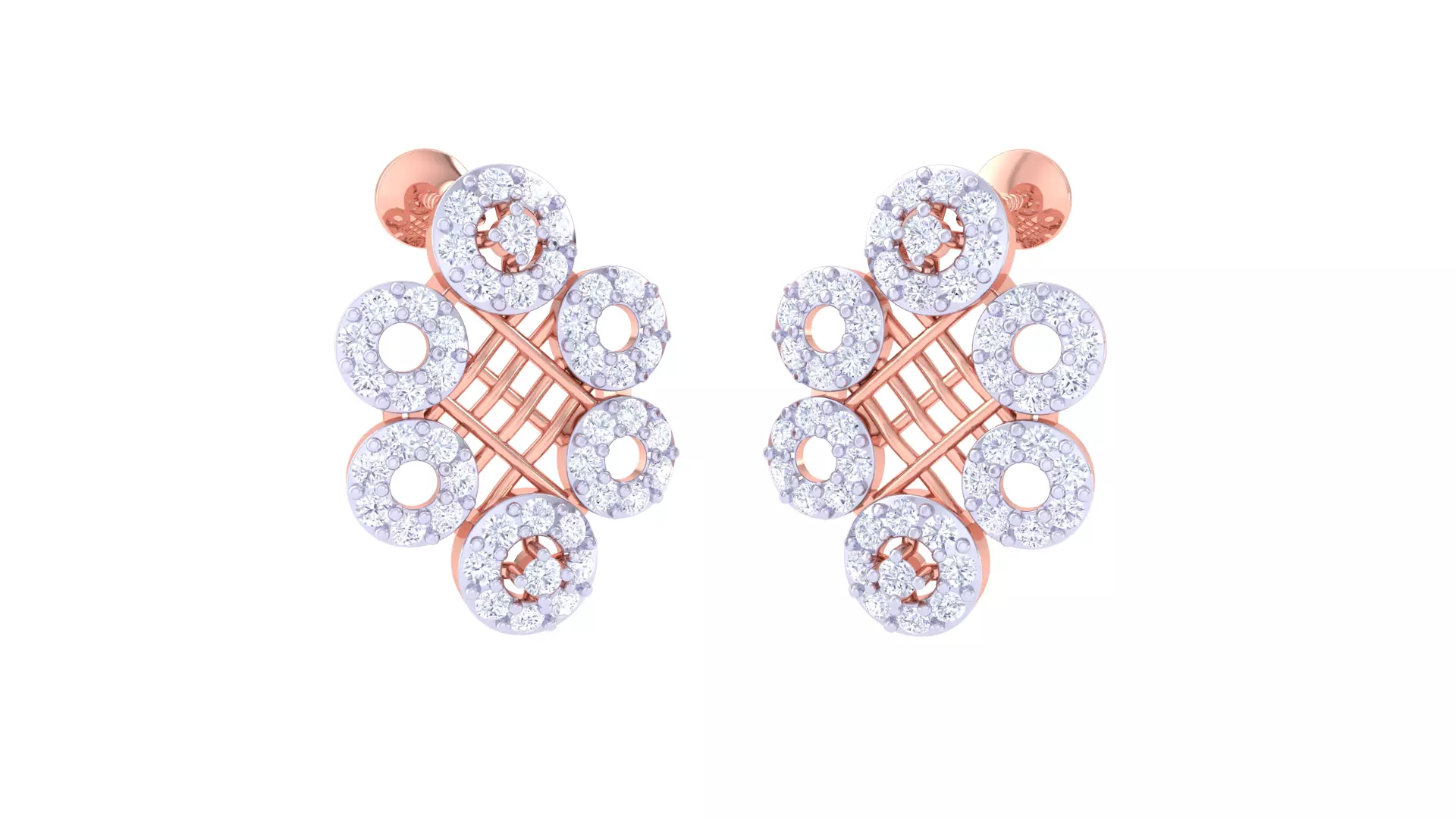 Women Earring 3dm STL OBJ FBX Renders Details 3D print model_0