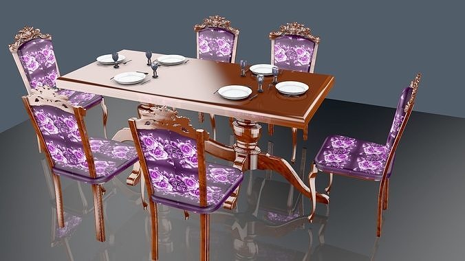 DINING ROOM SET 3D model