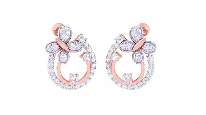 Women Earring 3dm STL OBJ FBX Renders Details