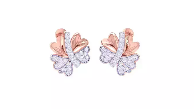 Women Earring 3dm STL OBJ FBX Renders Details