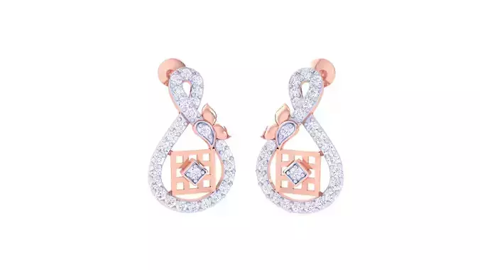 Women Earring 3dm STL OBJ FBX Renders Details