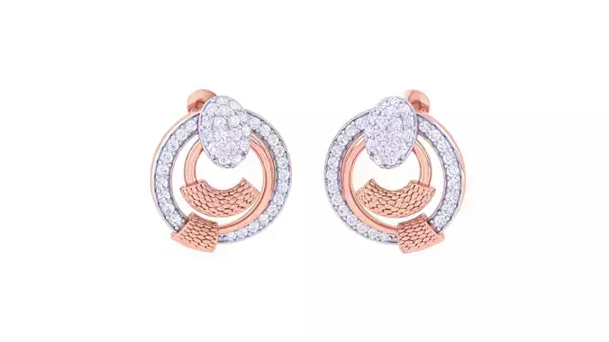 Women Earring 3dm STL OBJ FBX Renders Details