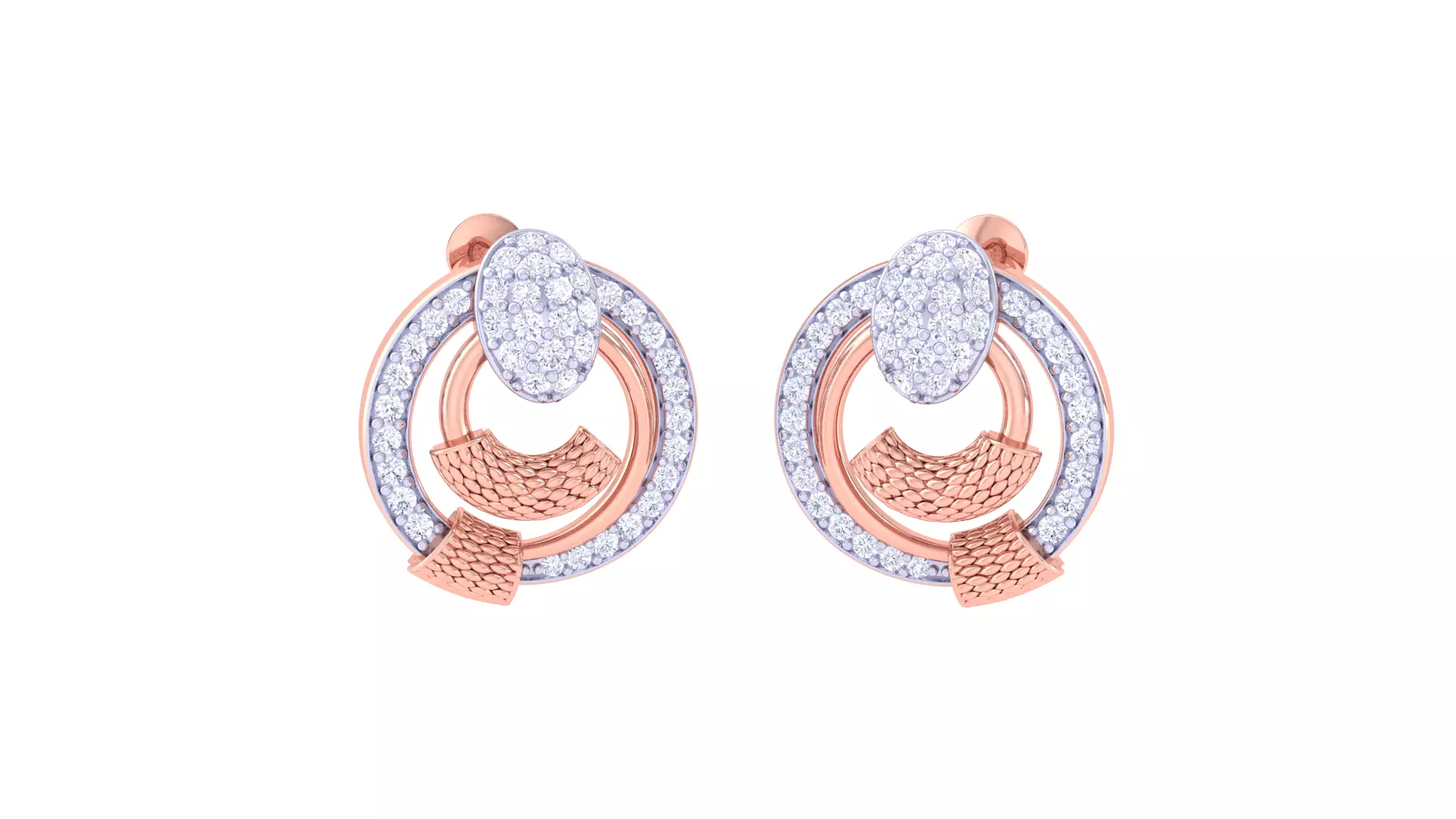 Women Earring 3dm STL OBJ FBX Renders Details 3D print model_0