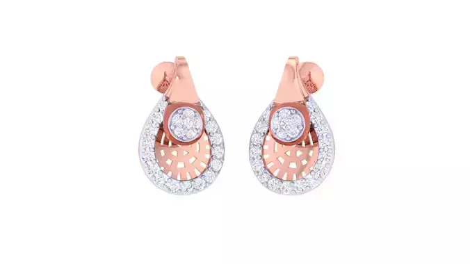 Women Earring 3dm STL OBJ FBX Renders Details