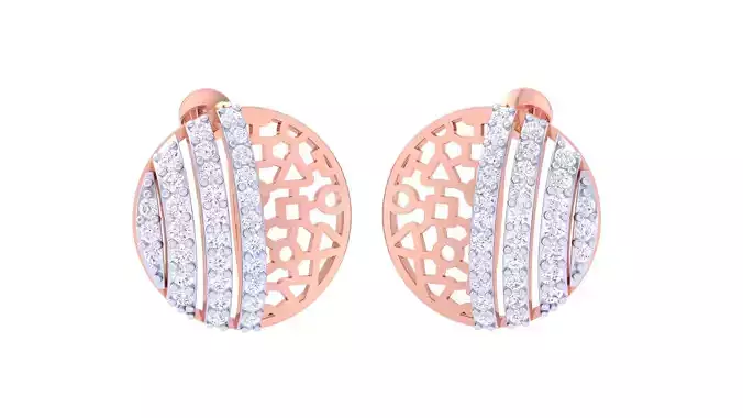 Women Earring 3dm STL OBJ FBX Renders Details