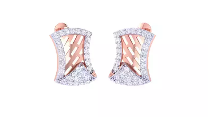 Women Earring 3dm STL OBJ FBX Renders Details