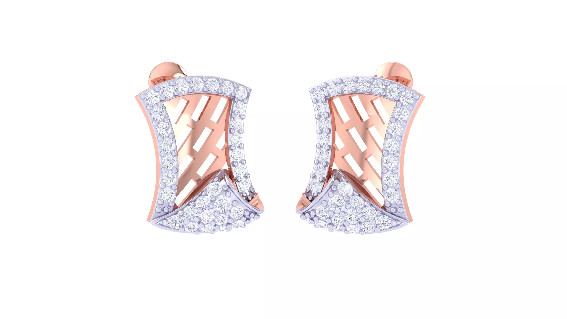 Women Earring 3dm STL OBJ FBX Renders Details 3D print model_0