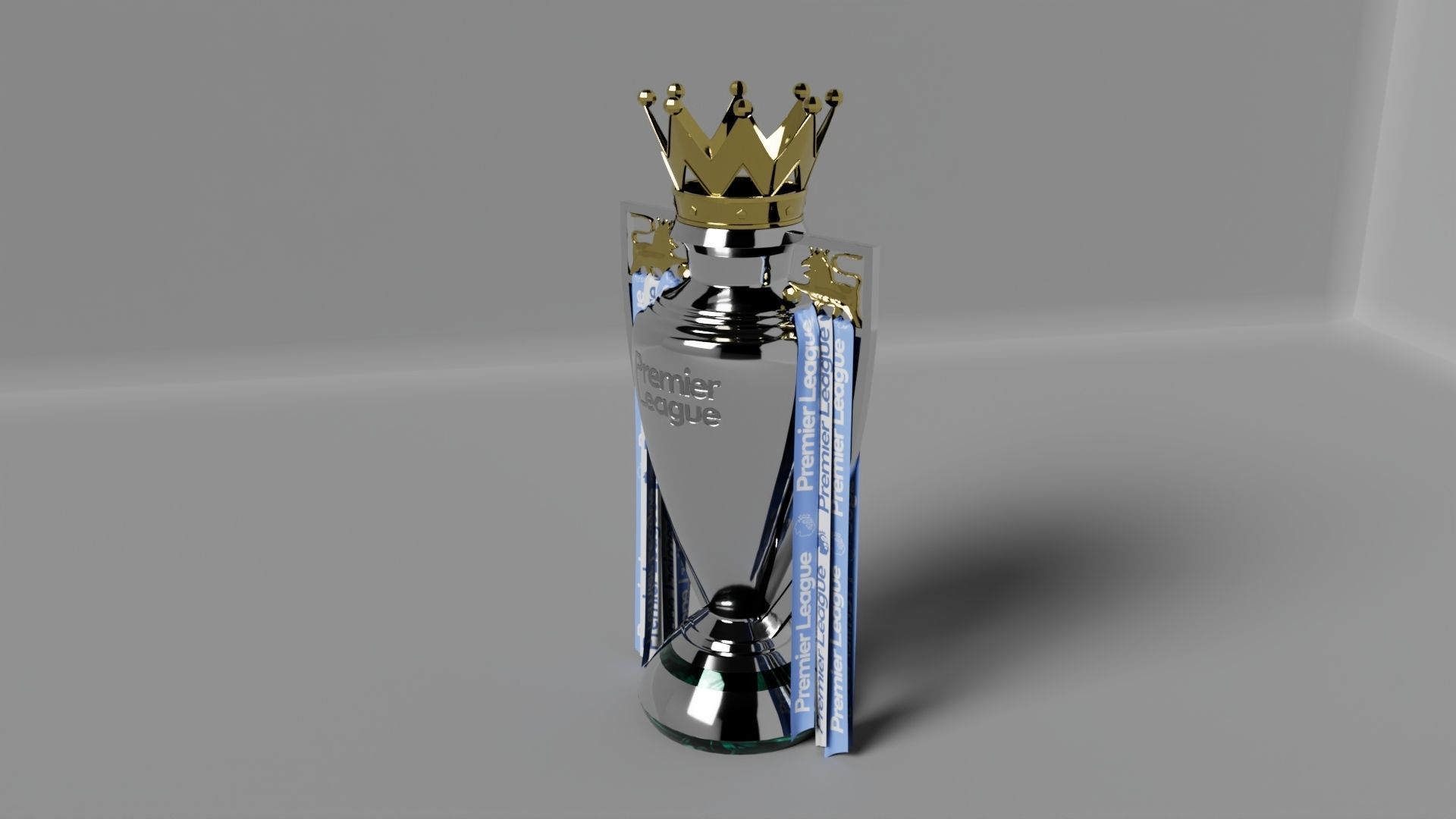 Premier League Trophy  3D model_1