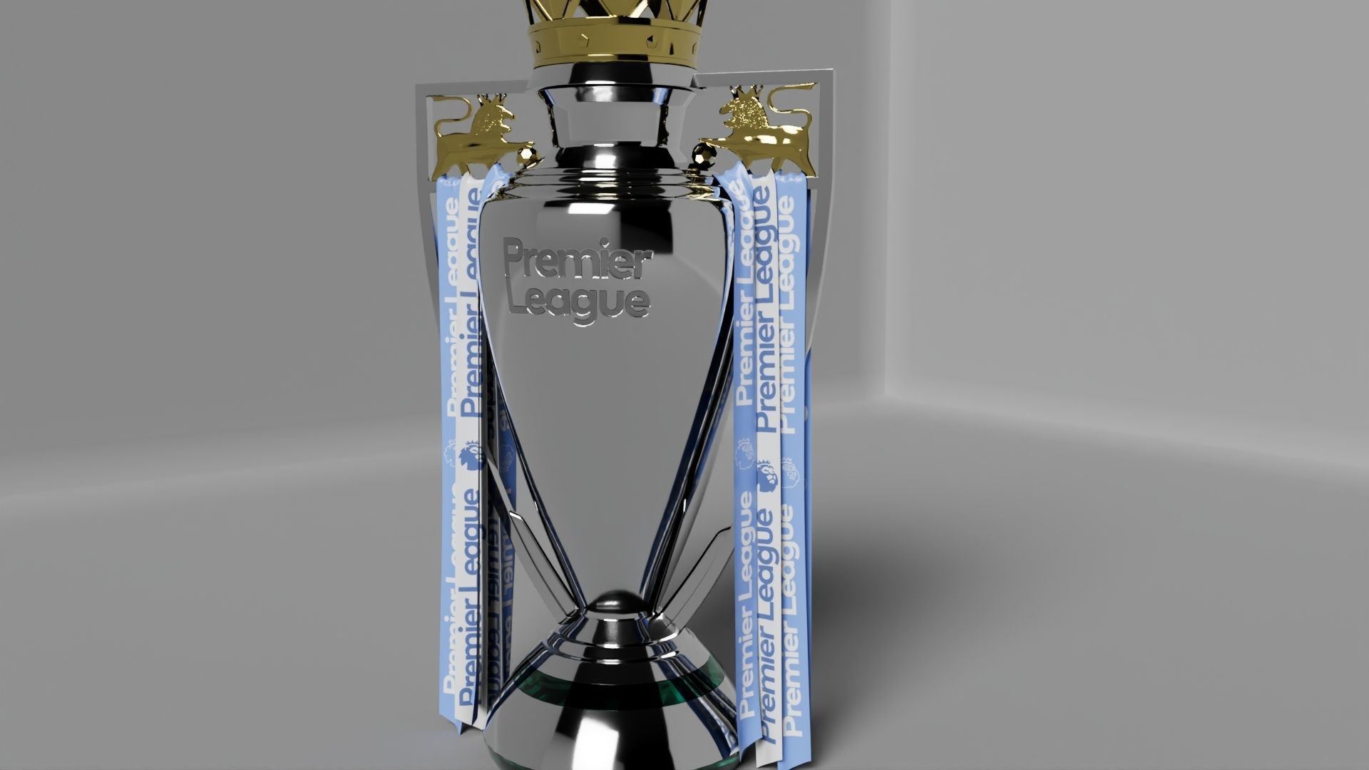 Premier League Trophy  3D model_4
