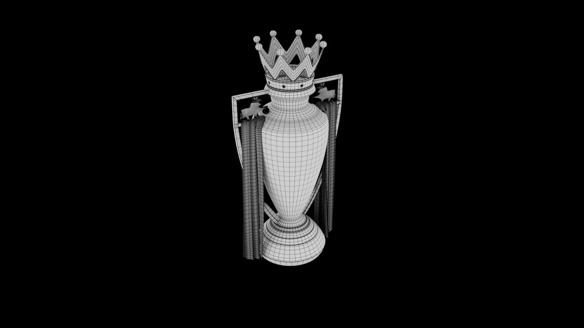 Premier League Trophy  3D model_6