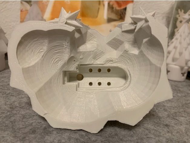 Christmas scenery nativity scene chapel village 3D print model_10