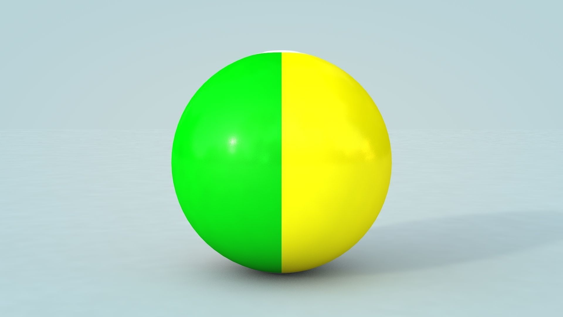 Beach Ball 2 Low-poly 3D model_2