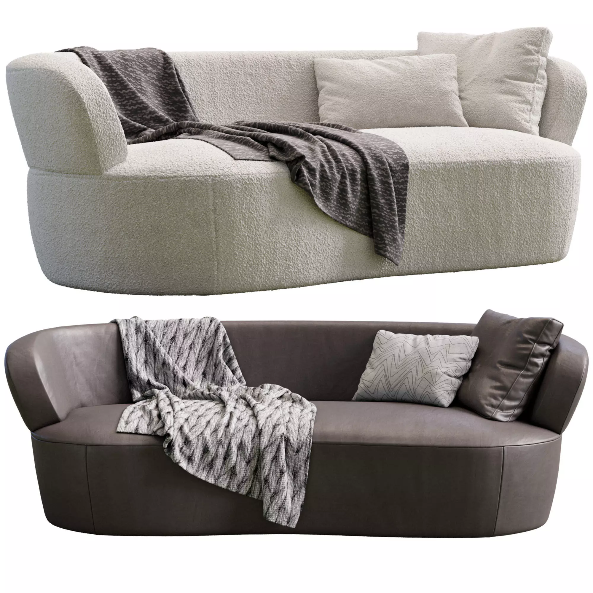 Sofa Joseph By Meridiani 3D model_0