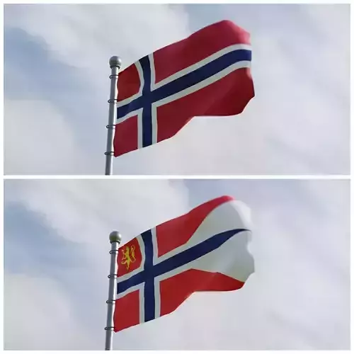Animated Norway Flags