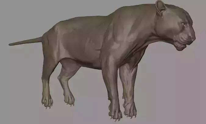 Tiger  VFX Cinematic quality 3D model