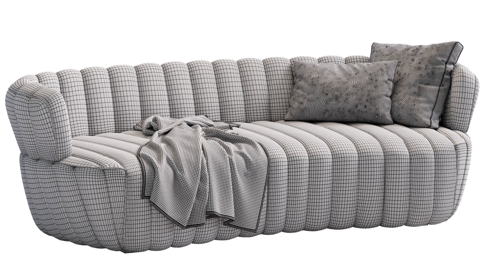 Sofa Joseph By Meridiani 3D model_11