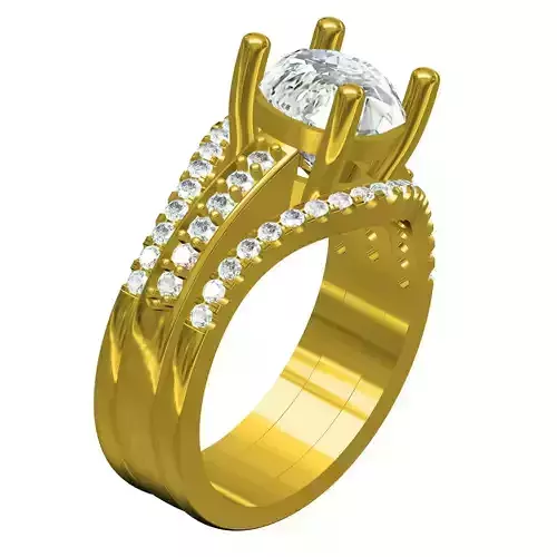 Antique Diamond Trinity Band for Women