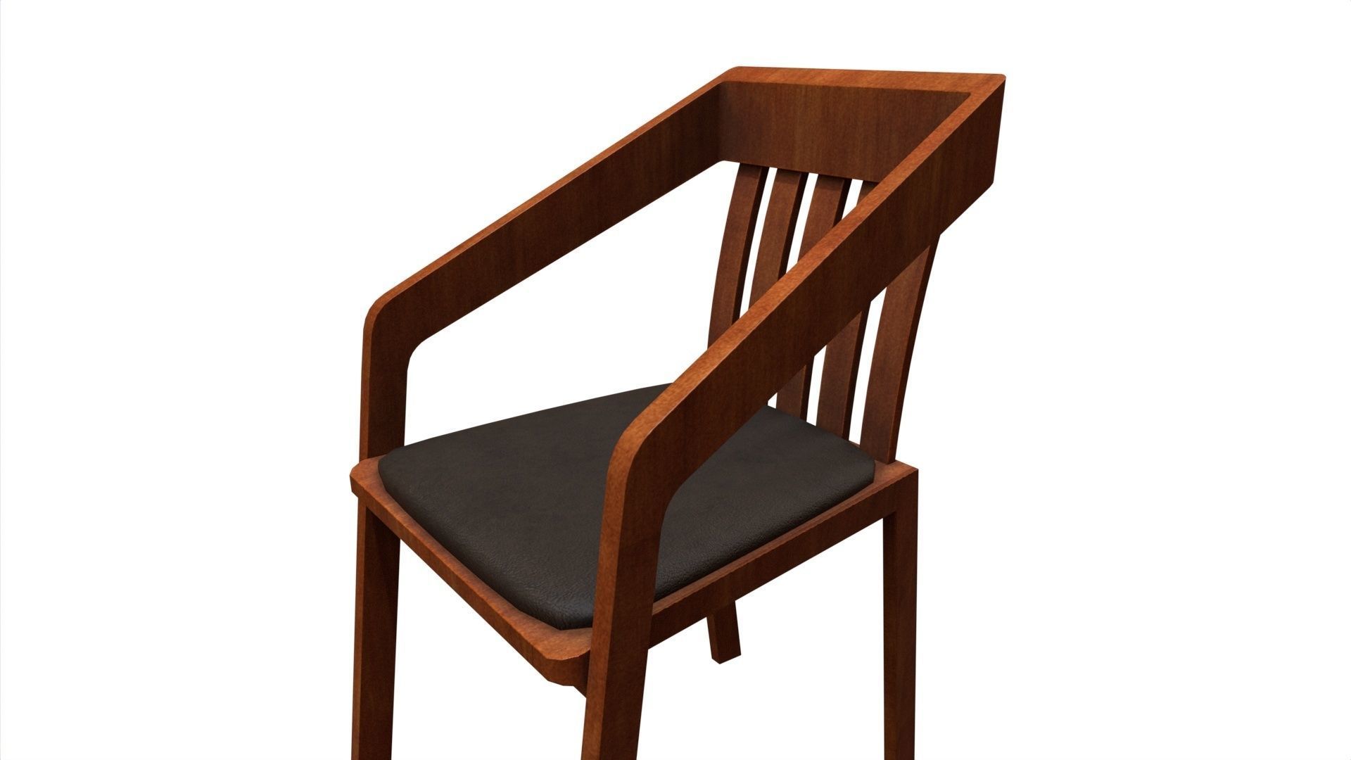 Chair 16 Low-poly 3D model_9