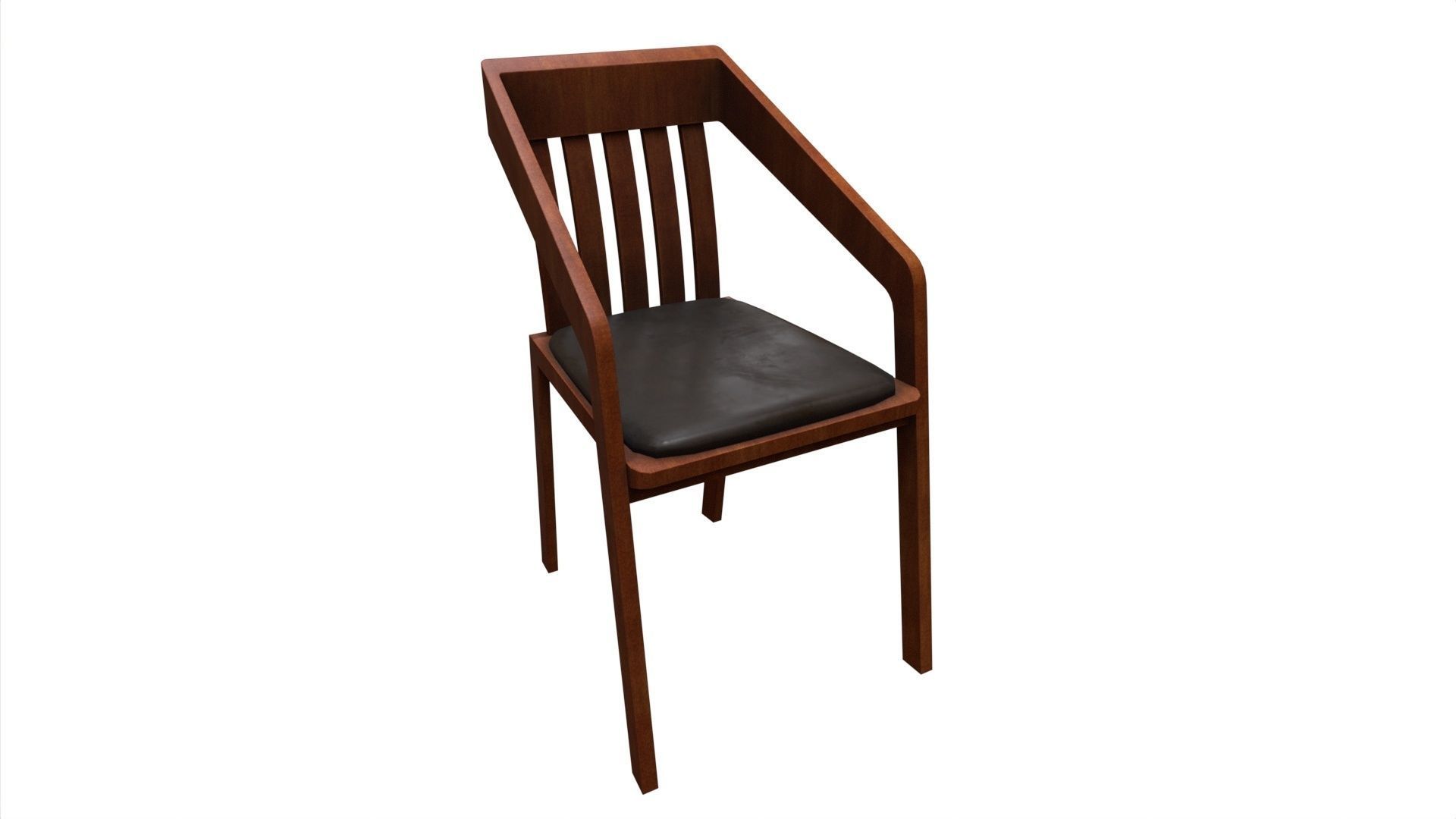 Chair 16 Low-poly 3D model_10
