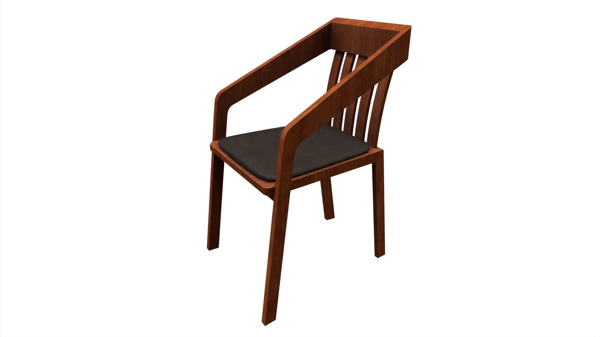 Chair 16 Low-poly 3D model_6