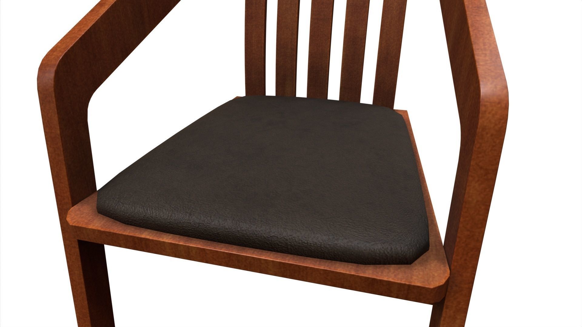 Chair 16 Low-poly 3D model_4