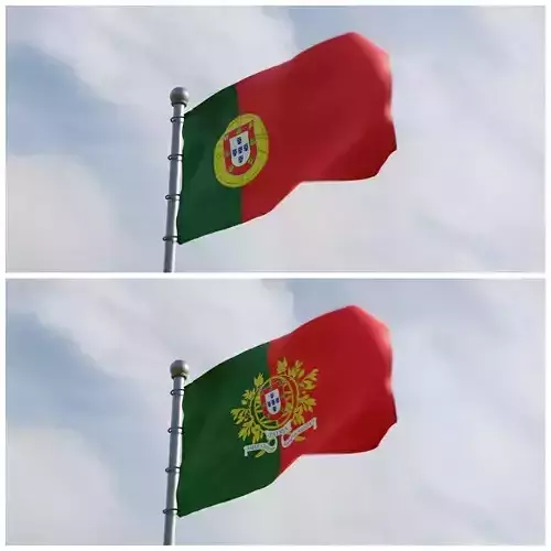 Animated Portugal Flags