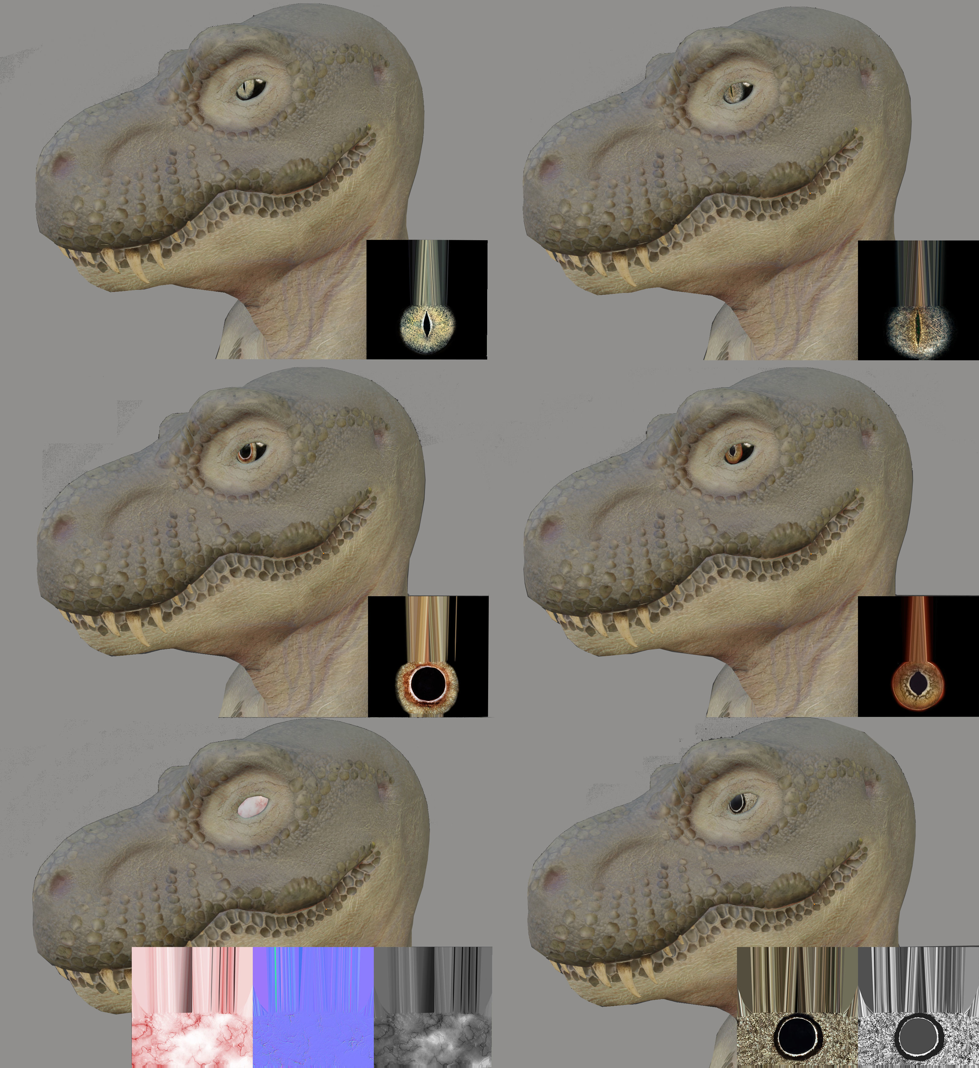 TRex Human Characters Low-poly 3D model_10