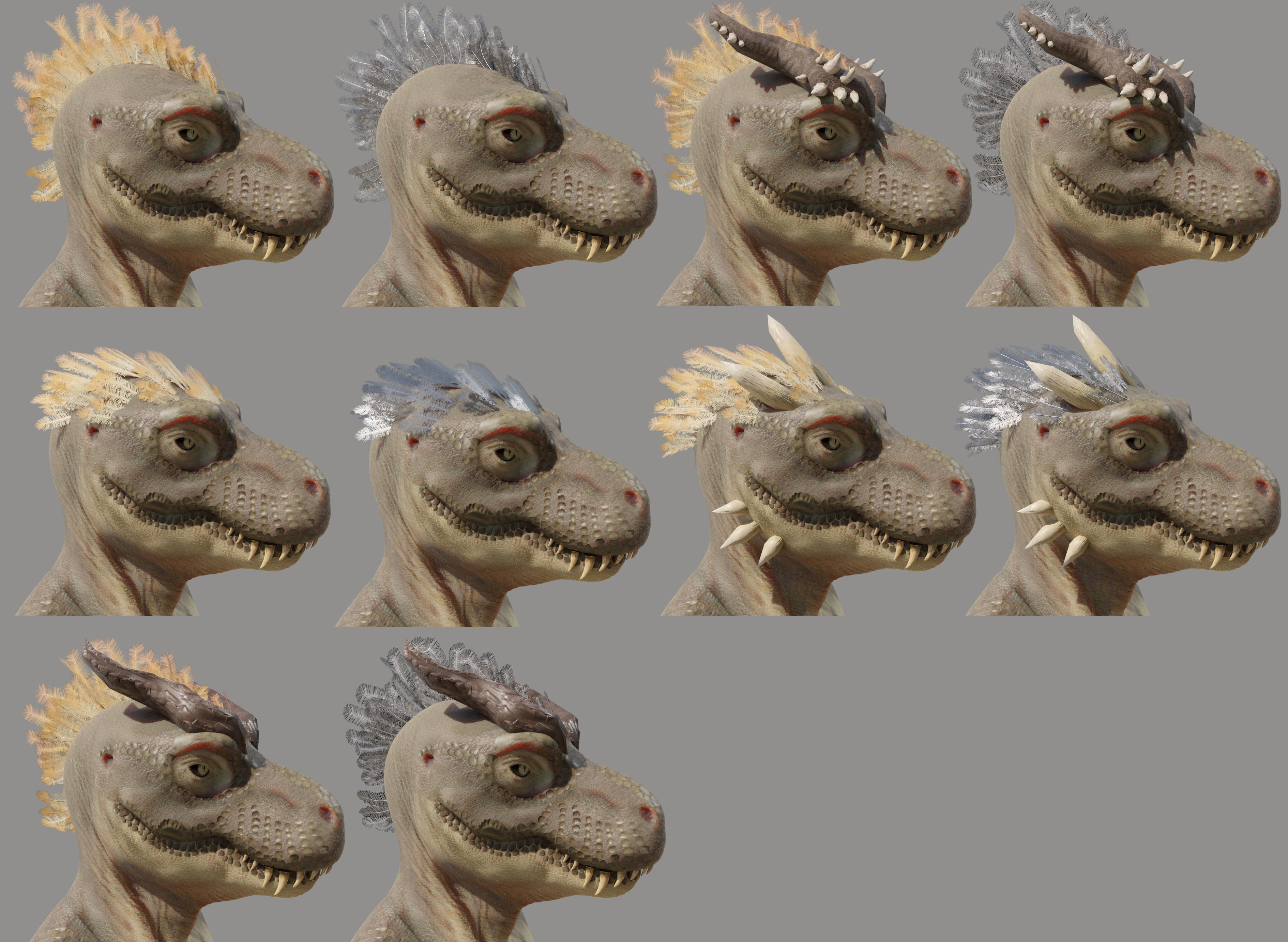 TRex Human Characters Low-poly 3D model_11