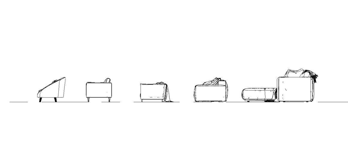 Sofa 3D model Revit 3D print model_7