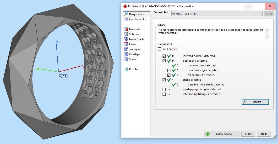 Facet gold ring 3D print model_5