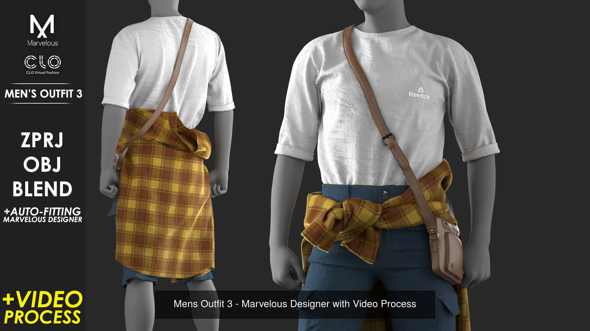 10 Outfits VOL 3 - Marvelous - CLO Project file 3D Model Collection_6
